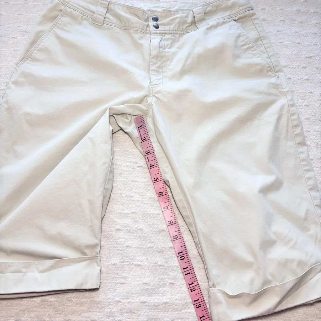Patagonia 100%‎ organic Cotton women cream shorts size 10 - Image 4