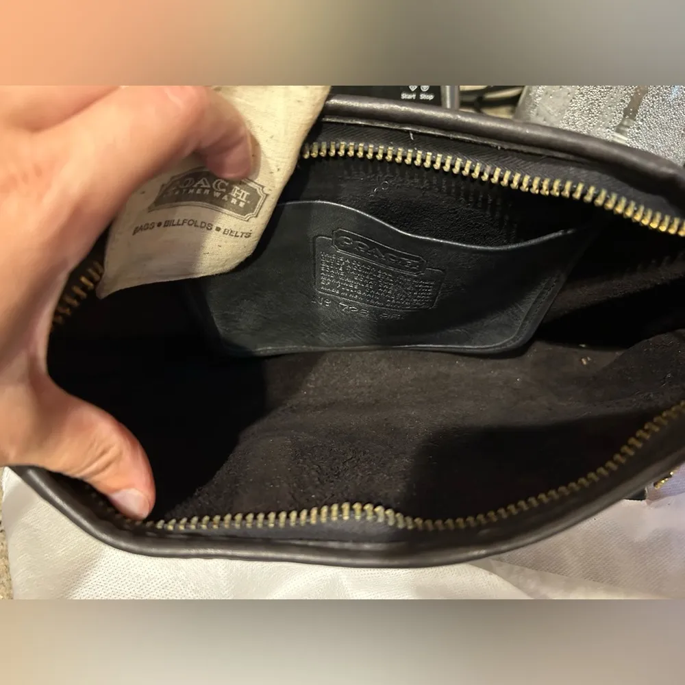 Briefcase Bag Unisex Vintage  Black Leather - RARE & VALUABLE! - Image 2