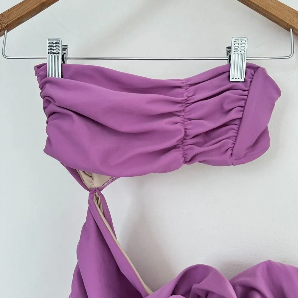 Bahia Maria Mia Mini Dress Small Orchid Lilac Hot Girl Night Out Glam Statement Purple - Image 6