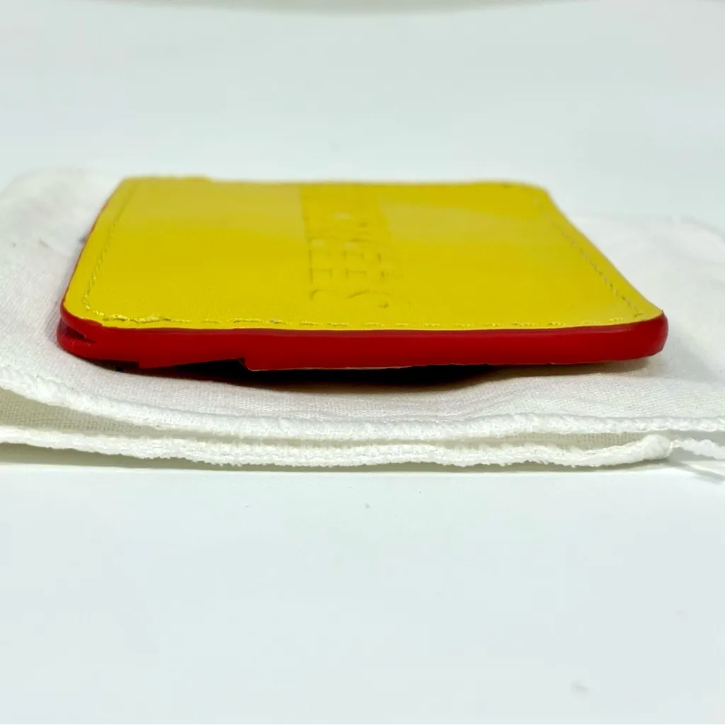 See by Chloe Colorblock Card Case Holder Cherry Pink NWT - Image 11