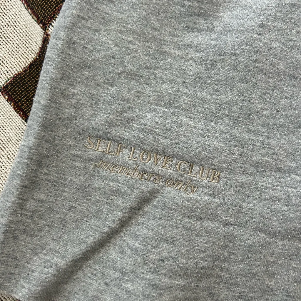 Mayfair Group Self Love Club Sweatshort Gray - Image 2