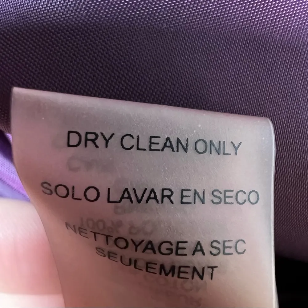 Karl Lagerfeld Paris Purple Tweed Embroidered Sleeveless Sheath Dress - Image 11