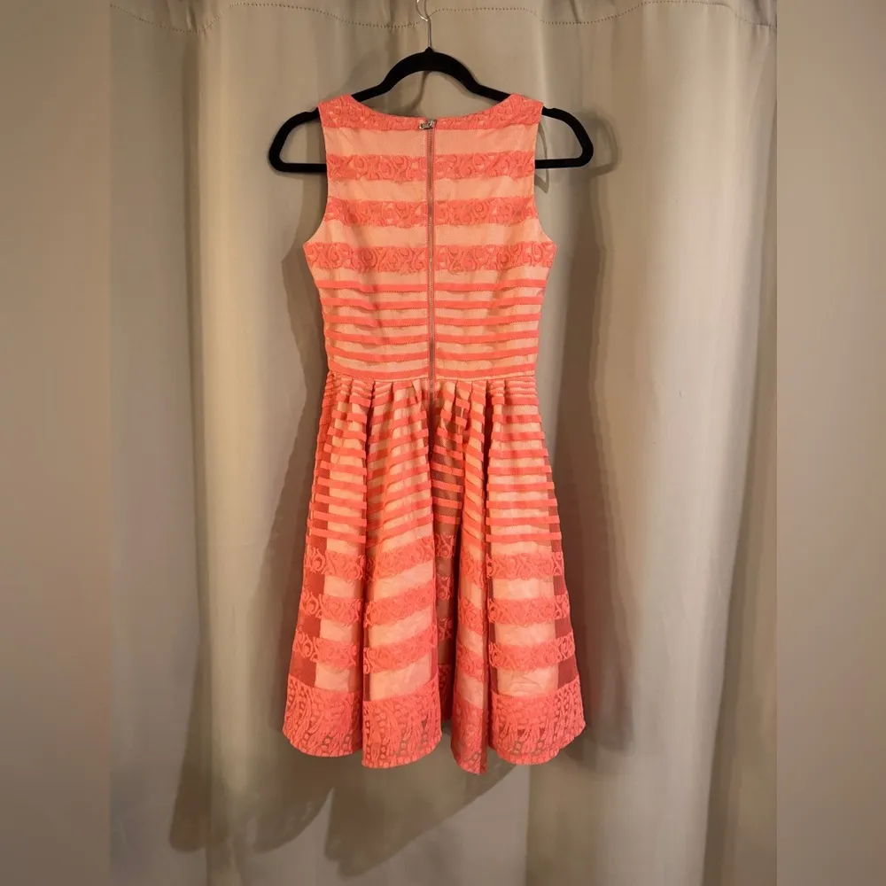 Women’s Danny and Nicole Striped Pink Dress - Image 2