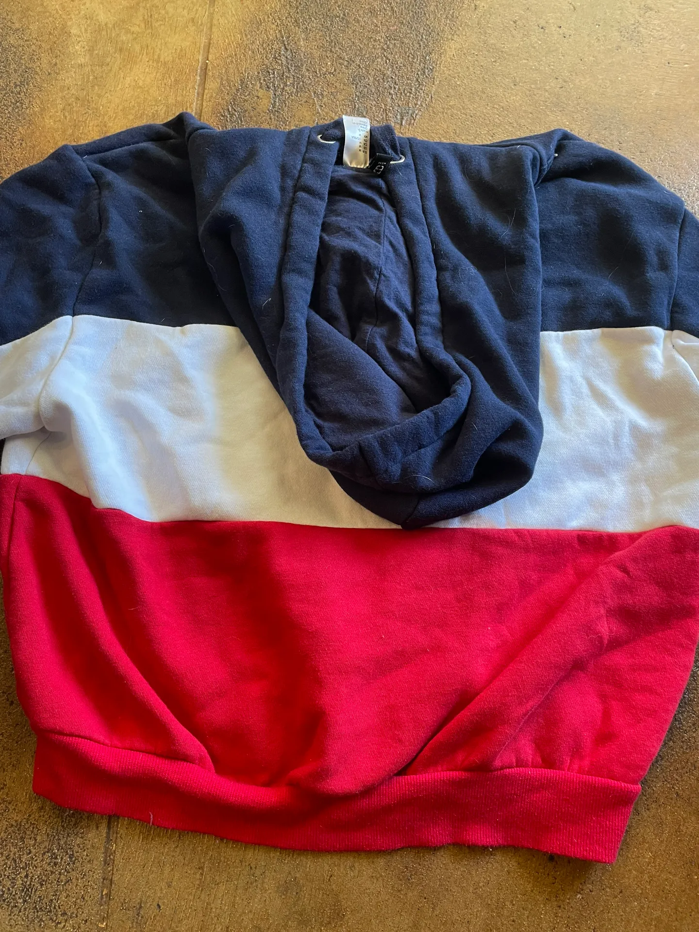 Red white and blue zip up - Image 2