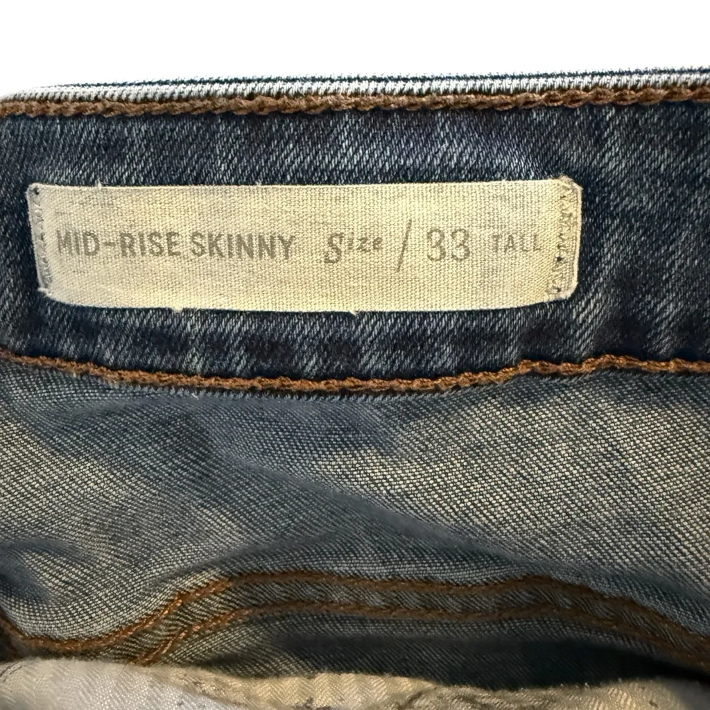 Pilcro Letterpress Mid-Rise Skinny Jeans with Hem Slit Women’s Size 33 Tall - Image 10