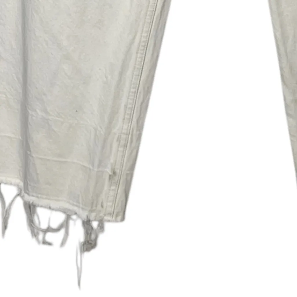 rag & bone Maya High-Rise Ankle Wide Leg Jeans Ecru Size 27 Organic Cotton - Image 11