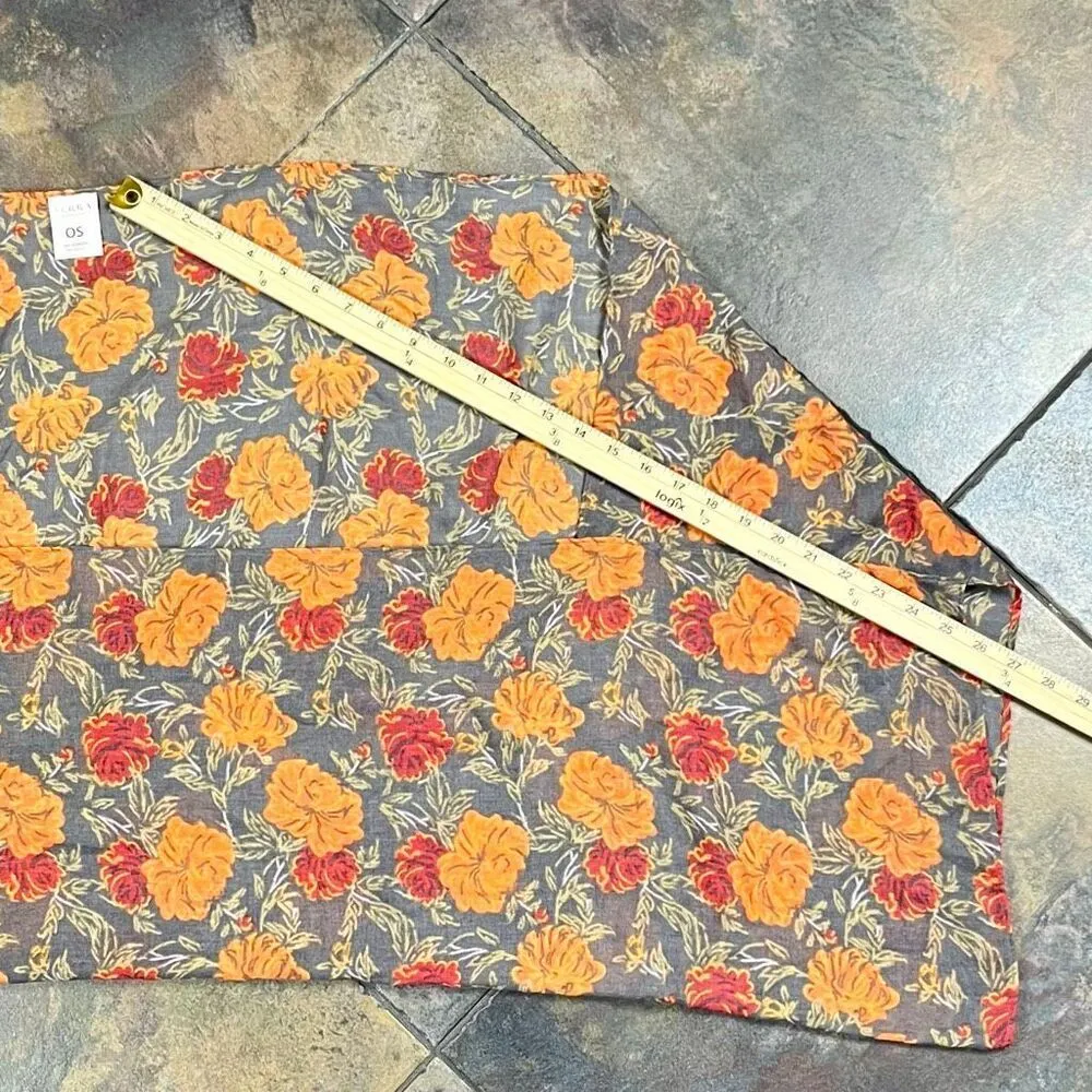 Serra Floral Print Kimono Wrap One Size - Image 6