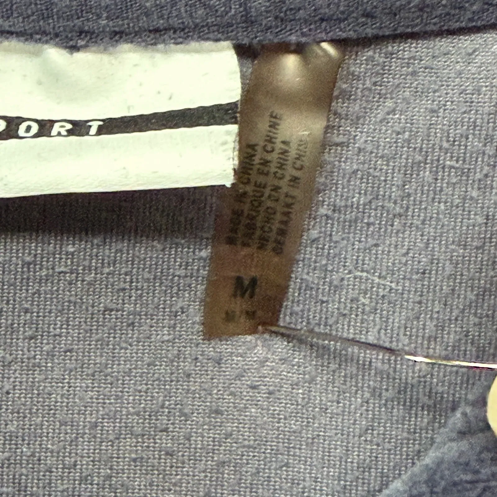 DKNY Sport Velour Hoodie Jacket Womens M Blue Velvet Full Zip Logo Sporty Cozy - Image 11