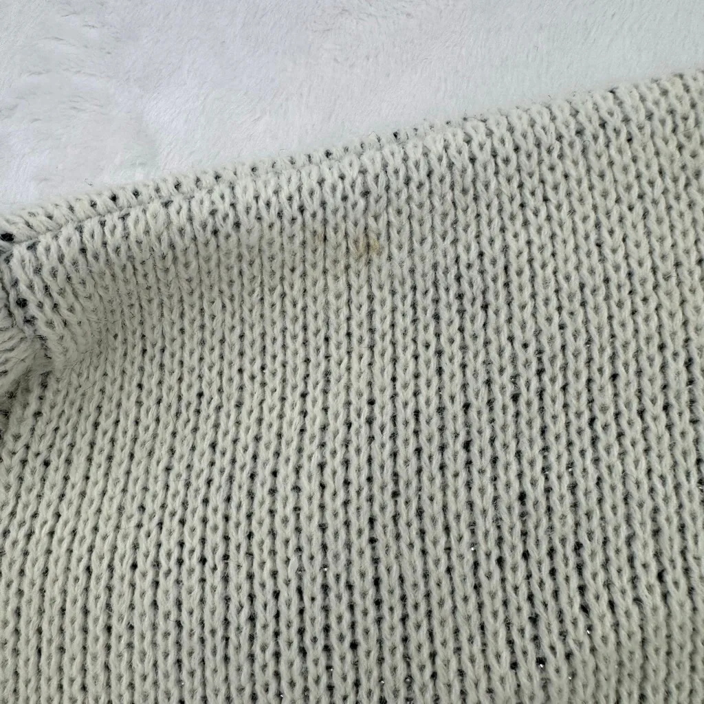 Vintage 80s Tiger Sweater Novelty Big Cats Black Cream Mobwife Made in the USA Size L - Image 10