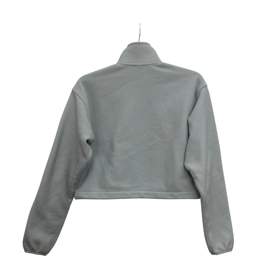 Aritzia TNA Lena Polar Half Zip Fleece Sweatshirt Size XS Light Blue Cropped - Image 2