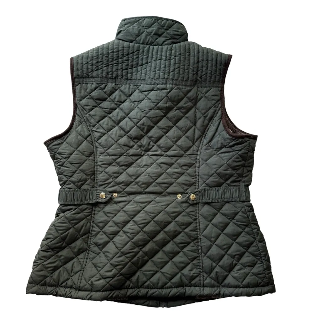 Weatherproof Quilted Faux Fur Ultra Soft Puffer Vest Green Size Large NWT Cozy - Image 10