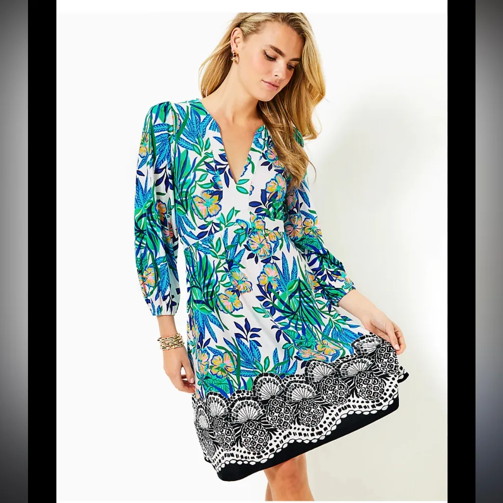 Lilly Pulitzer Wexlee 3/4 sleeve dress Multi golden hour glam knit dress 16 - Image 3