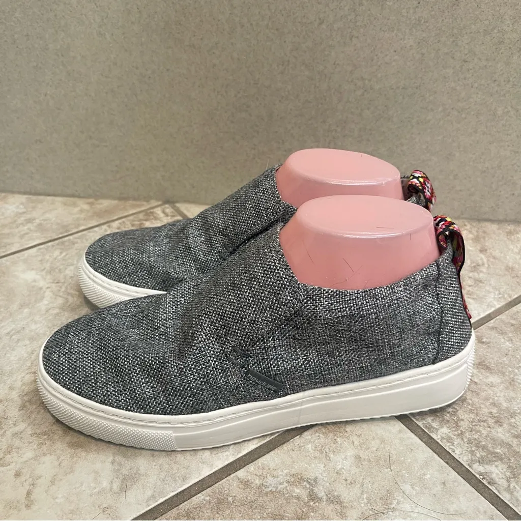 Peyton HeyDude shoes size 8 sneakers shoes slip ons women's‎ grey skater Gray - Image 5
