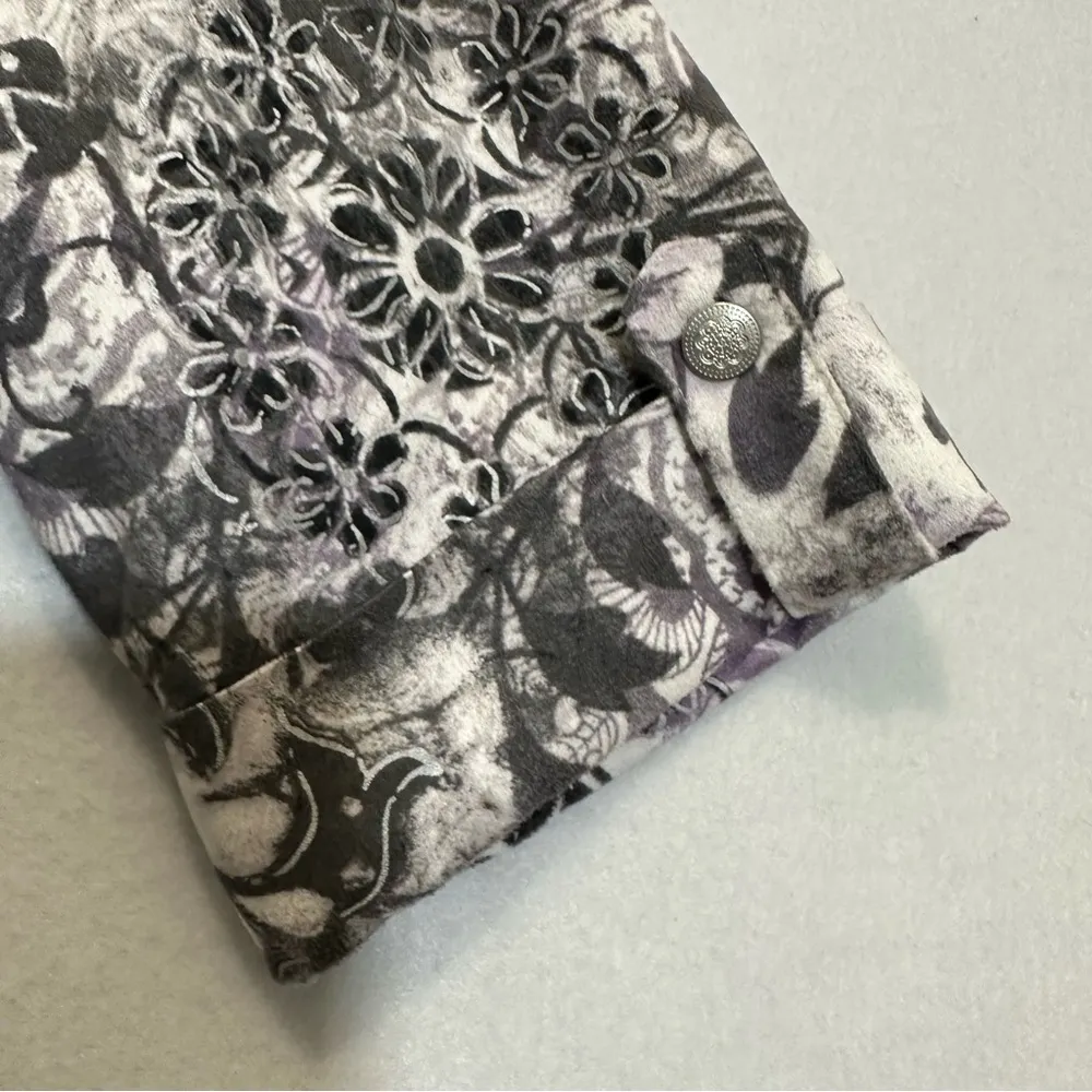 Alfred Dunner Women Jacket Shirt Floral Lightweight size 12 - Image 7