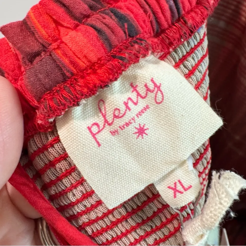 NWT Anthropologie Plenty by Tracy Reese Strapless Tiered Smocked Mini Dress XL - Image 9