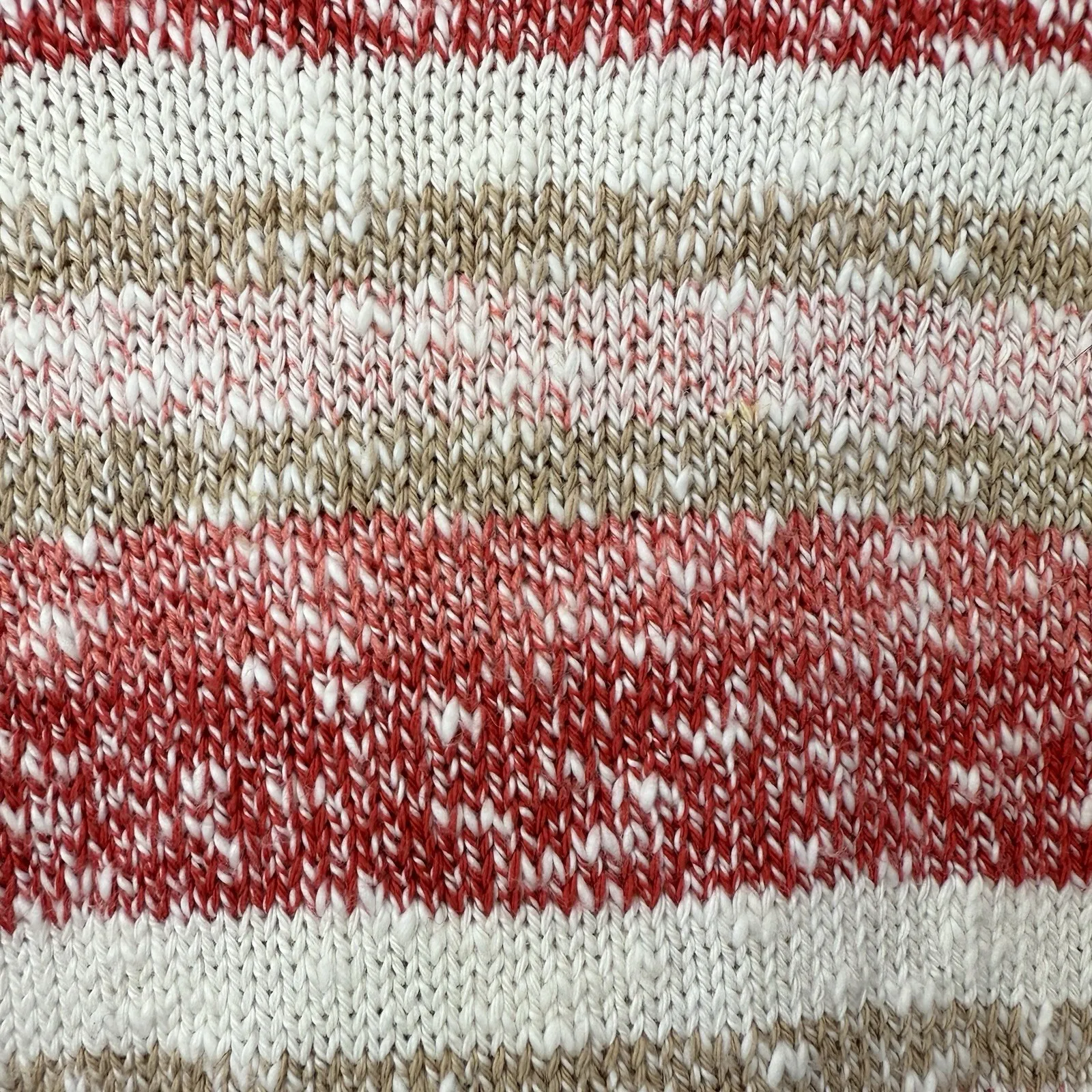 LL‎ Bean Red Striped Cotton Ragg Sweater Crewneck Pullover MEDIUM PETITE Size undefined - Image 5