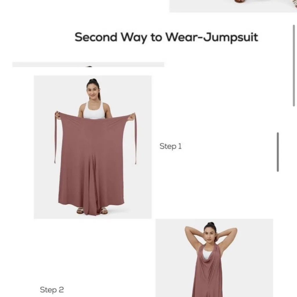 HALARA 2 Ways To Wear Onesie Jumpsuit + High Waist Palazzo Pants Split Hem Teal - Image 12