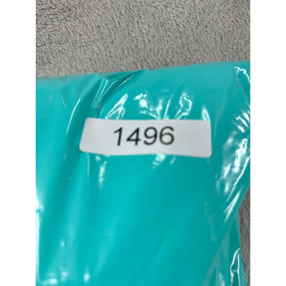 Sport Savvy Womens Medium Petite Teal Velour Tracksuit With Rhinestone Zippers - Image 16