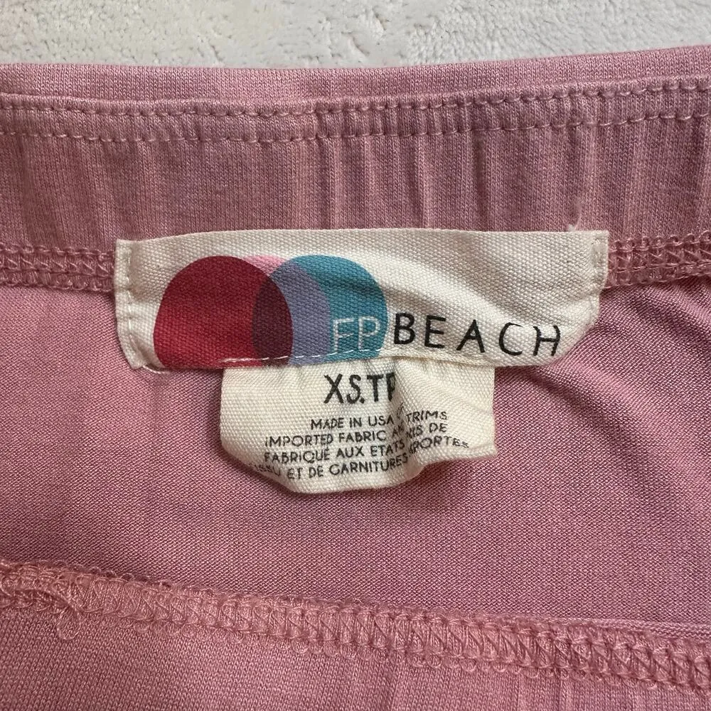 Free People Beach Pink Skirt sz XS FP Beach Daphne Pull On Skirt - Image 6