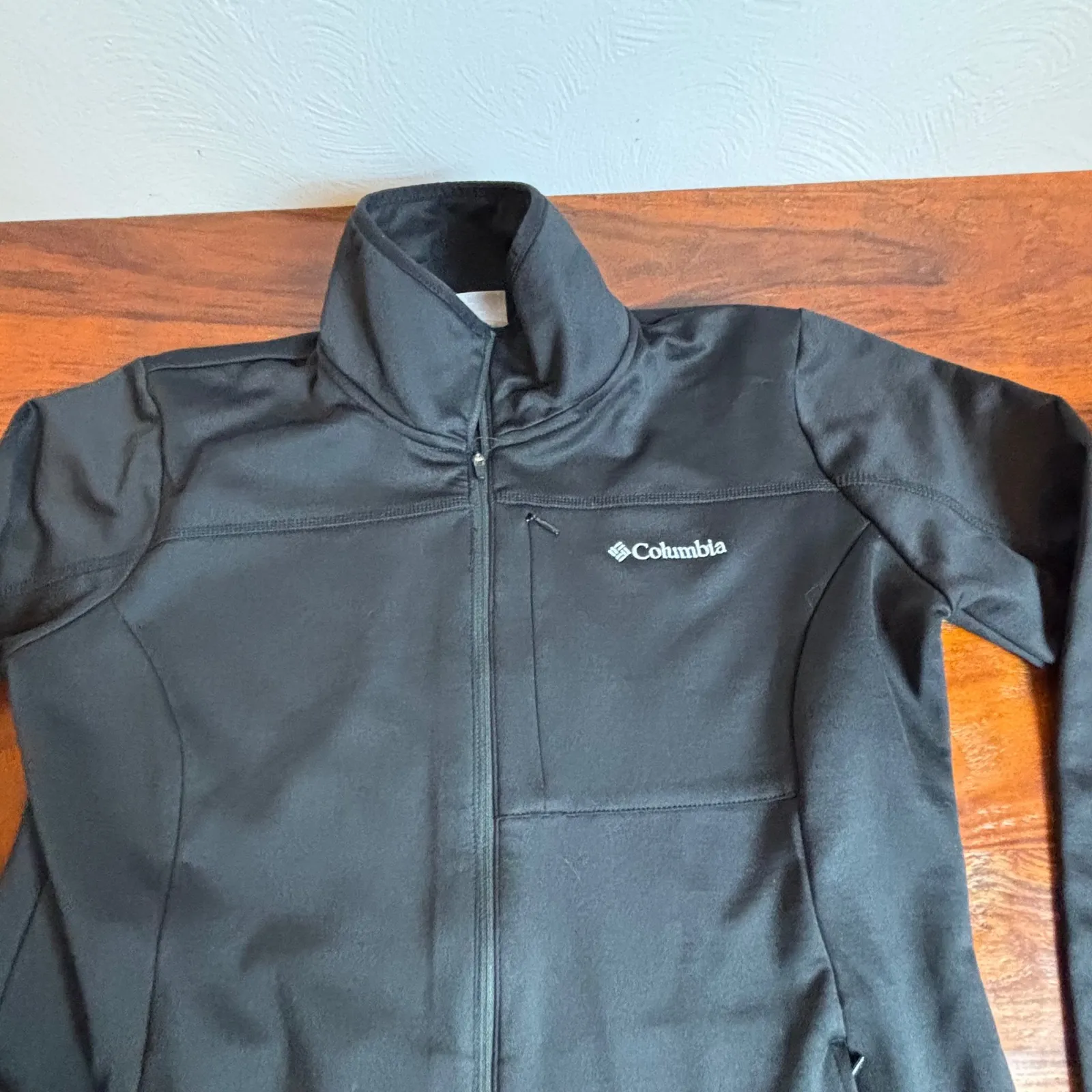 Columbia Sportswear Full Zip Fleece Jacket Women's Size L Black - Image 3