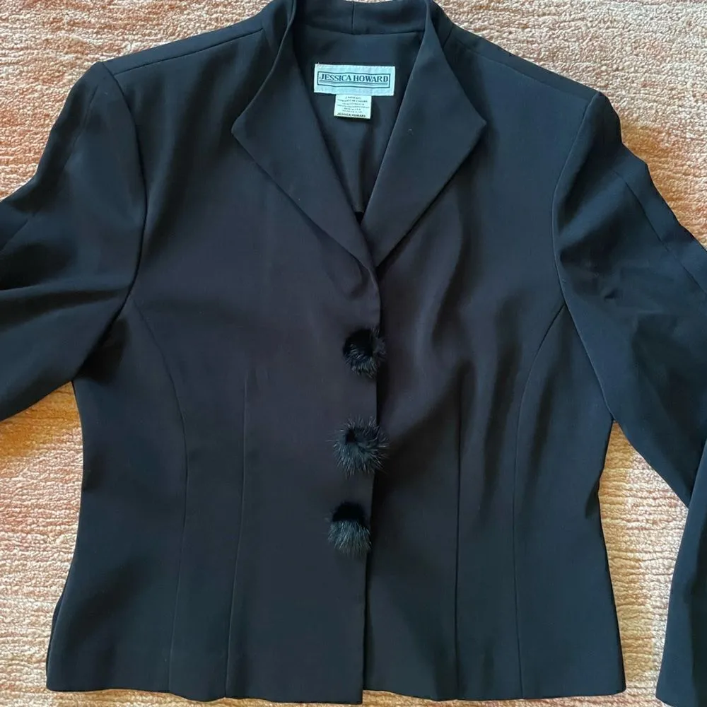 Free with purchase 🛍️Vintage “Jessica Howard “black jacket - Image 4