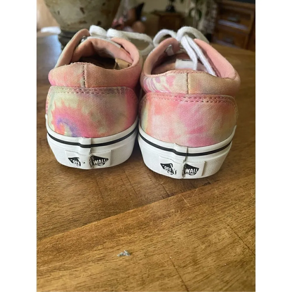 Vans Off The Wall Shoes Tie Dye Canvas Lace Up Sneaker Skate Flats Size US Women - Image 2
