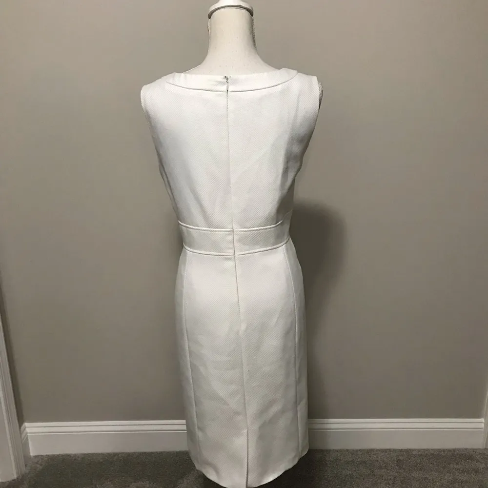 Tahari Arthur S Levine Womans Clarissa white Sheath Dress - Image 4