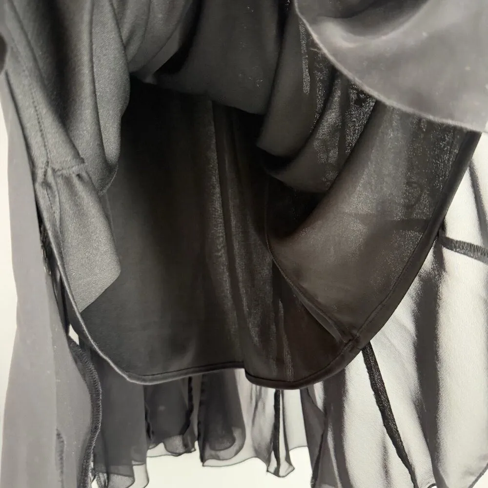 SL Fashions Y2k Black Midi Beaded Dress Size 14 Formal - Image 7