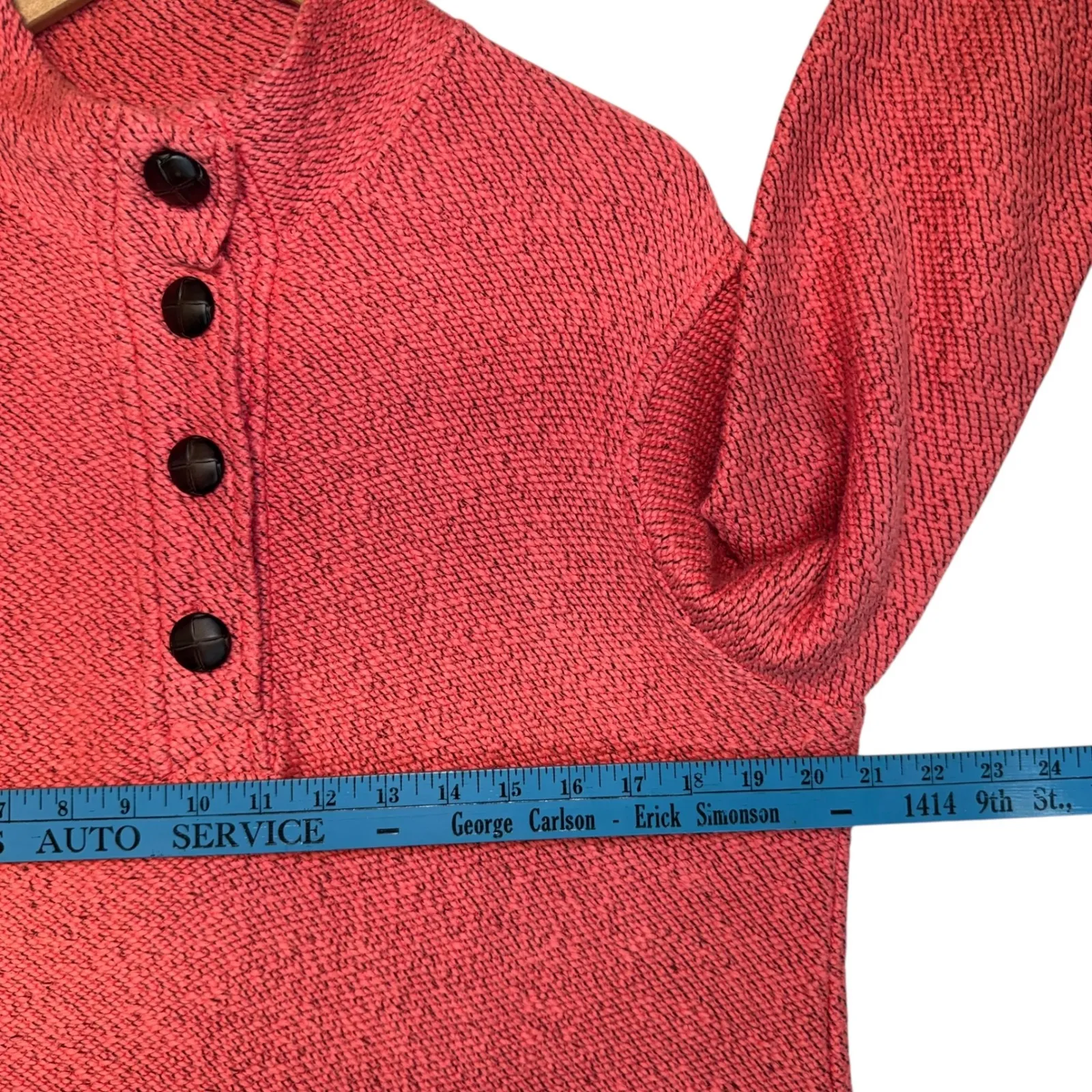 Soft Surroundings Coral Textured Knit Elevated Basics Comfy Quiet Luxury L - Image 9