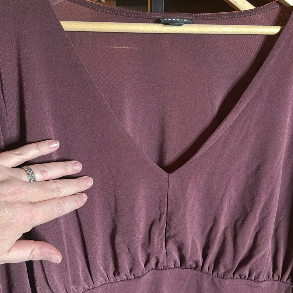 Torrid Studio Knit V-Neck Quarter Sleeve Shirred Top Size 2X - Image 8