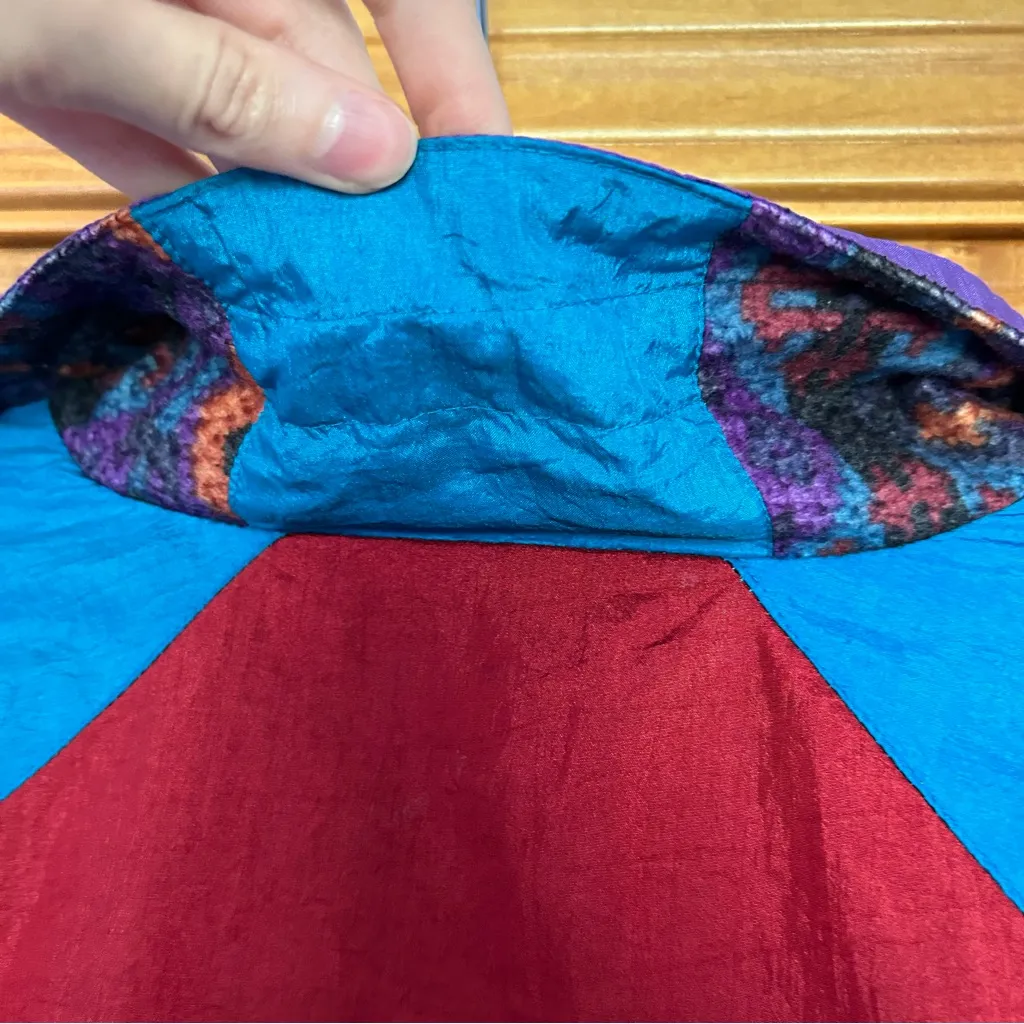 Vintage 90s Westside Connection Abstract Windbreaker Tracksuit Jacket Size Large Blue - Image 8