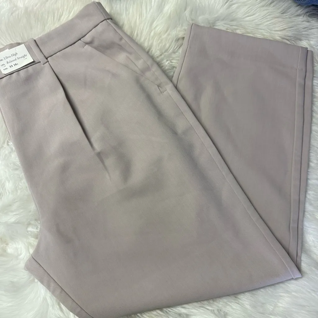 Abercrombie & Fitch Ultra High Rise Sloan Wide Leg Pants – Size 33 16S – NWT - Image 5