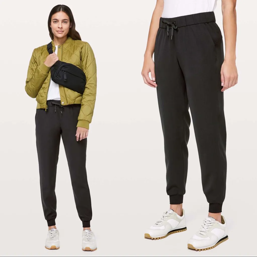 Lululemon • On The Fly jogger pant athleisure travel black drawstring waist - Image 2
