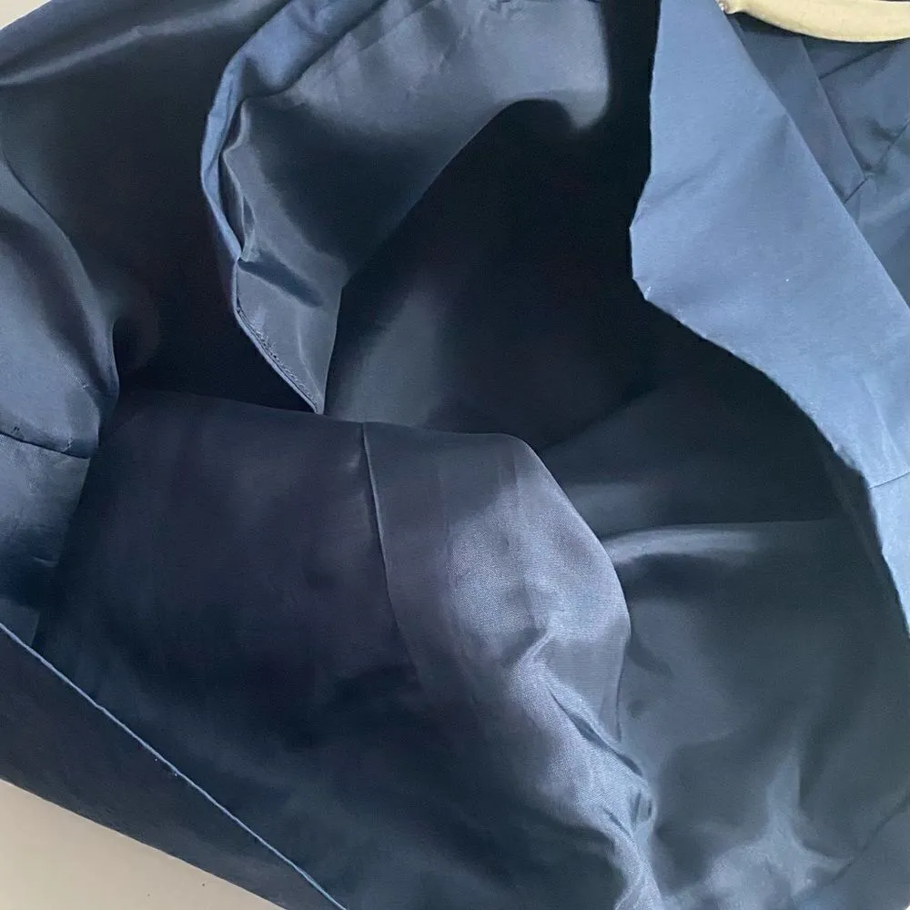 J. Crew Navy V -Neck Wrap Mini Dress Size 2 business casual excellent condition - Image 9