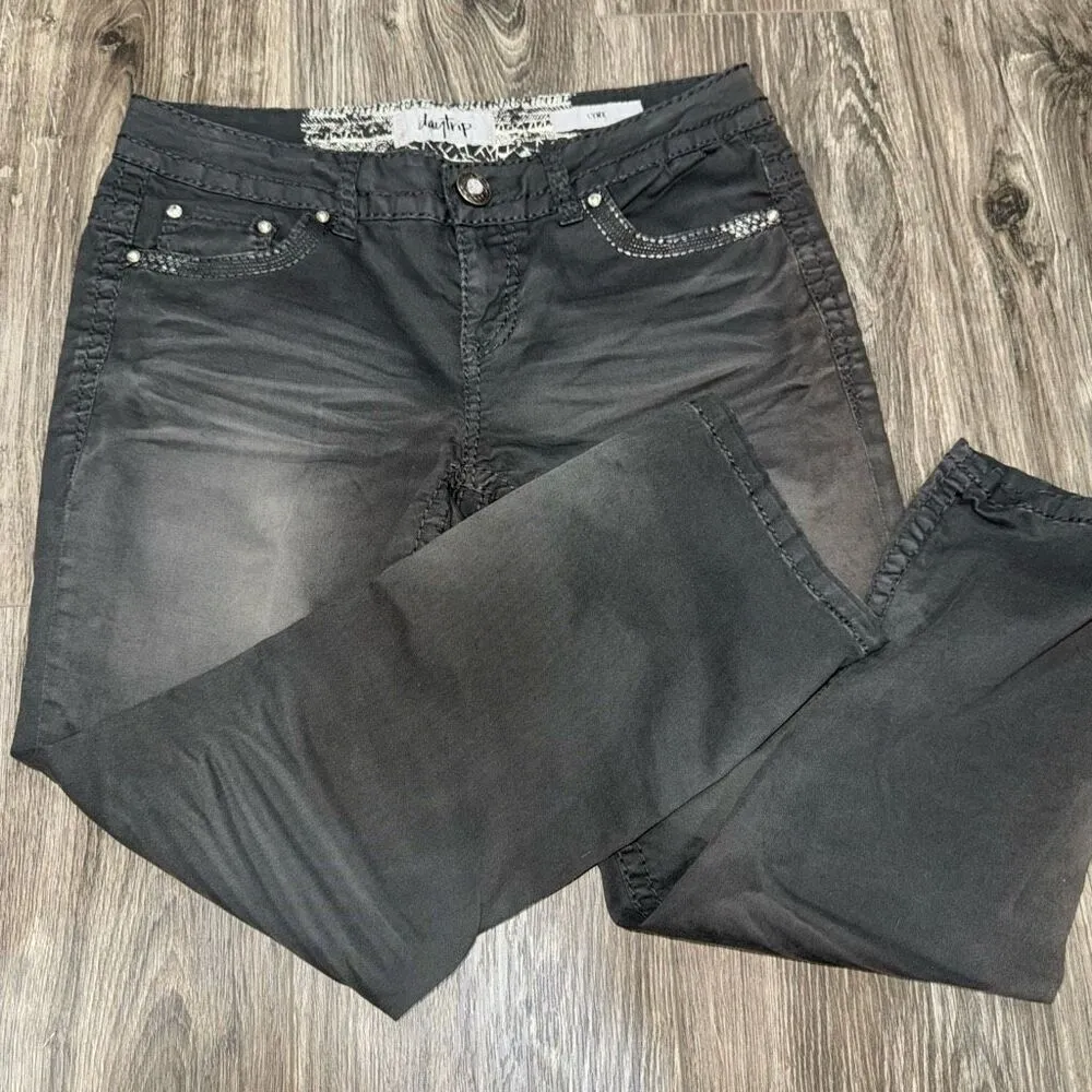 Daytrip Lynx Black Capri/Crop Pants Jeans Sz 28 x 23.5 Inseam - Image 3
