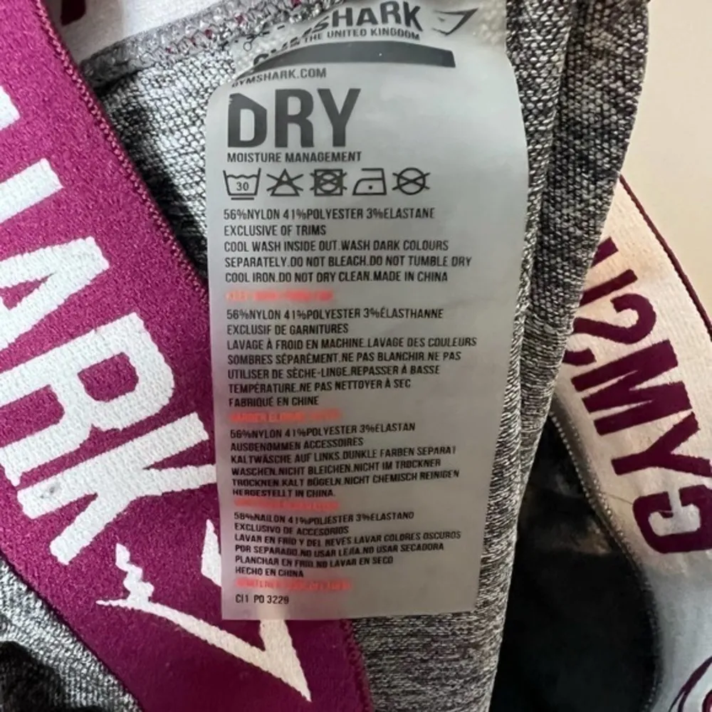 GYMSHARK WOMEN'S FLEX SEAMLESS GRAY MAROON/PURPLE LEGGINGS sweat wicking SMALL - Image 8