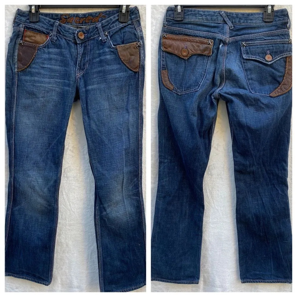 Sacred Jeans With Leather Trim‎ - Image 3