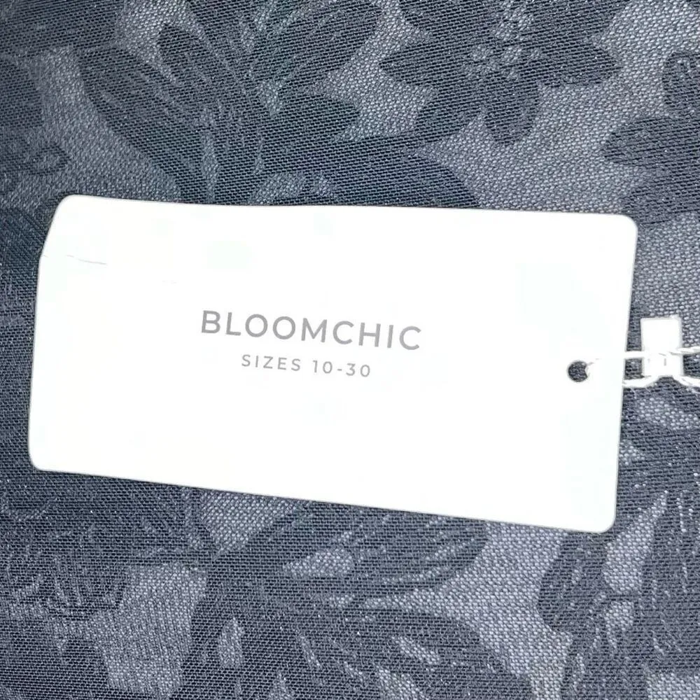 Bloomchic Double Lace Varsity‎ Jacket Black Size 26 - Image 12