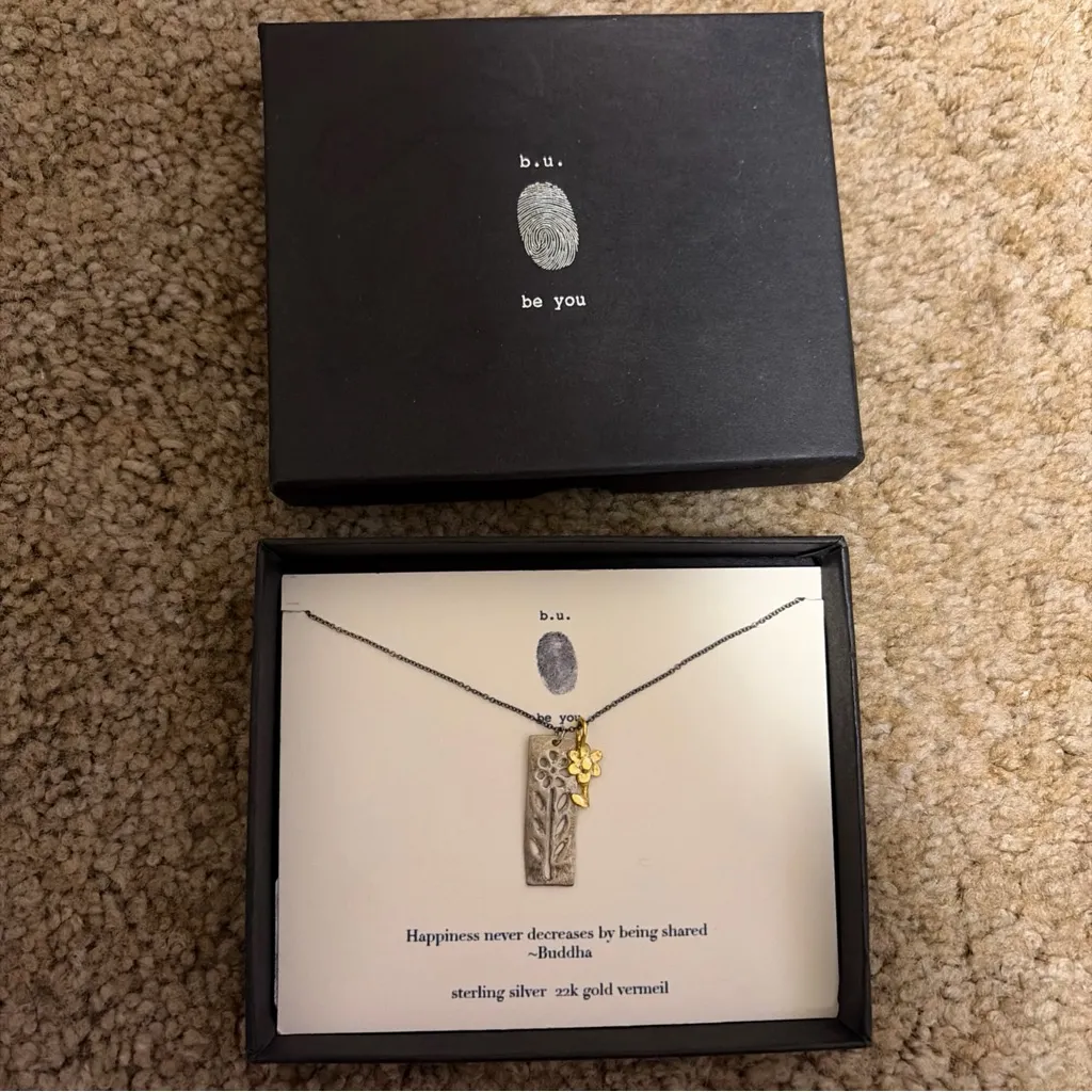 B.U Be You Charm Necklace White - Image 2