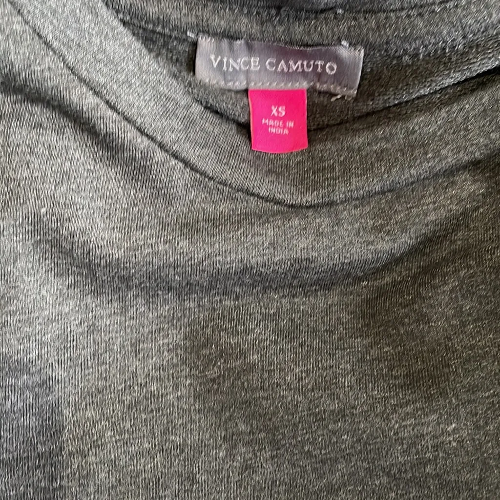 COPY - NWT Vince Camuto BRUNCH Puff Sleeve Gray Sweatshirt Top XS - Image 6