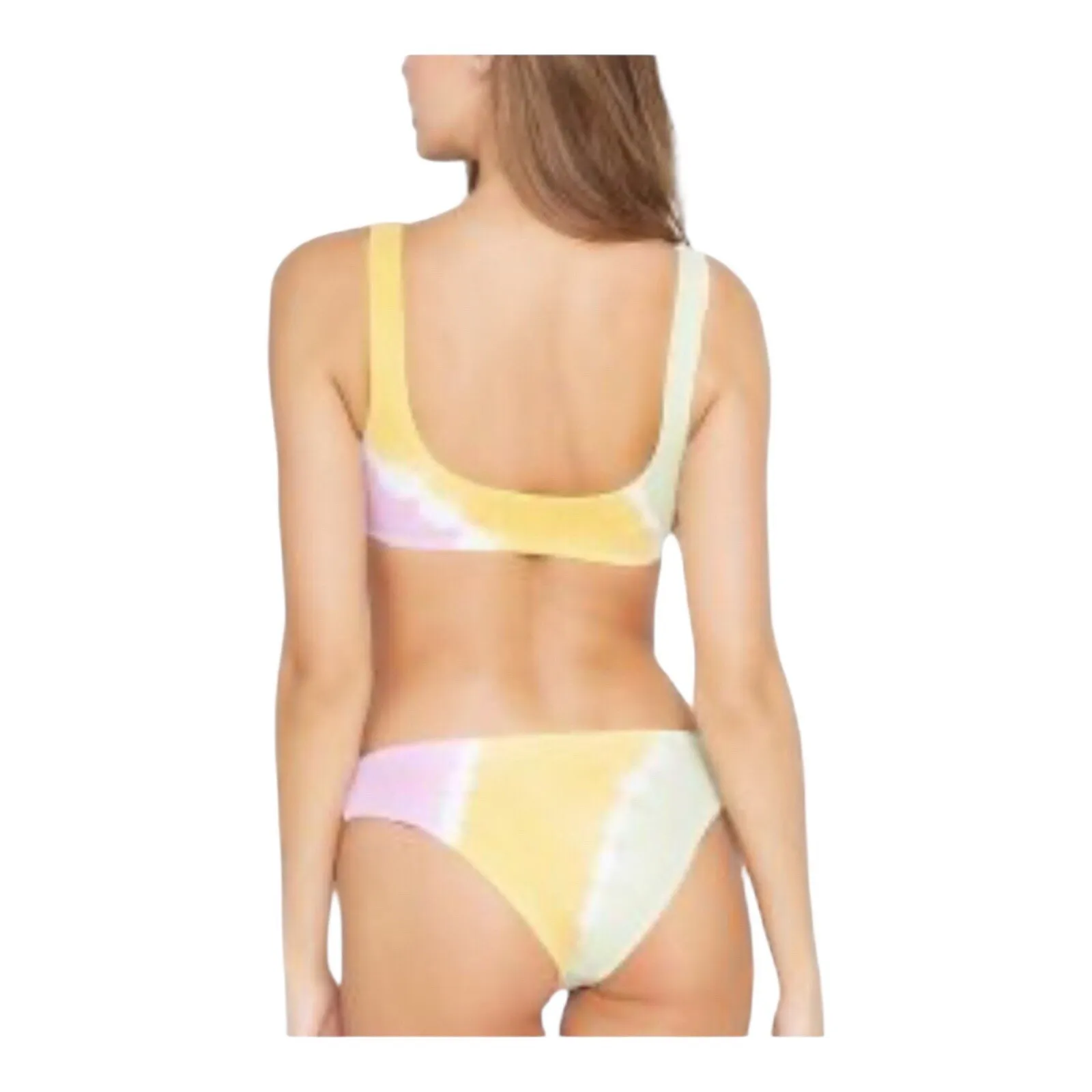L Space Lizzie Diagonal Sunburst Tie Dye Bikini Top Women's Size Small NWOT - Image 10