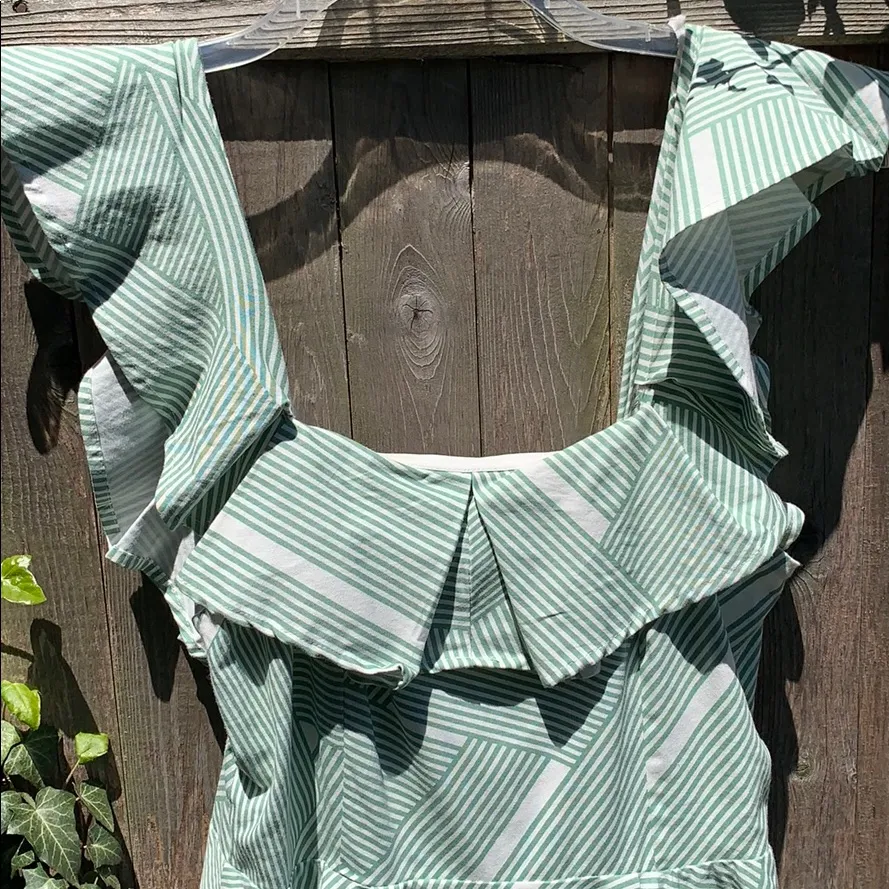 NWT Loveriche “tea and crumpets” dress In green - Image 4