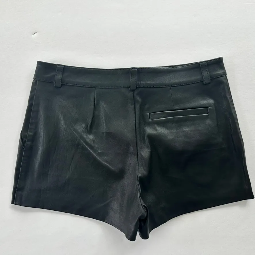 L'Academie Maja Leather Short Size Small Black Revolve Fashion Rock Glam Party - Image 4