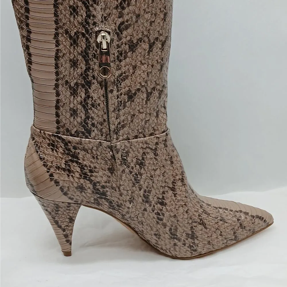 Louise et Cie Winslow Mid Calf Boots Women 6M Tan Brown Leather Pointed Toe Shoe - Image 5