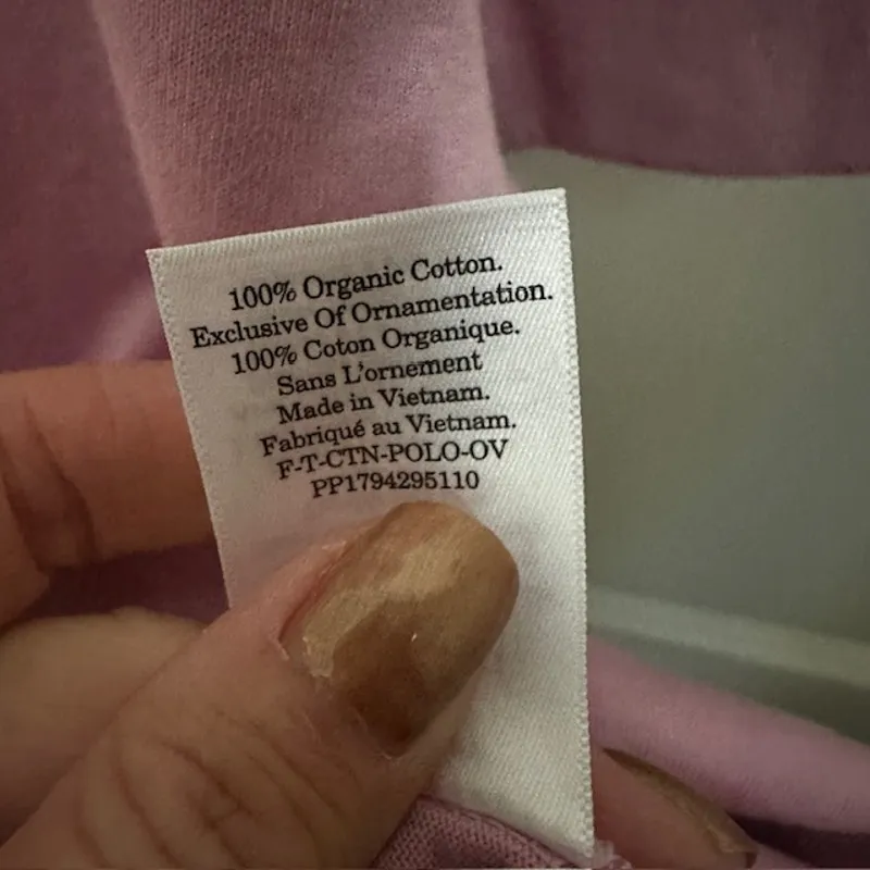 Everlane NWT The Retro Polo Organic Cotton Size: Small Color: Mauve - Image 10