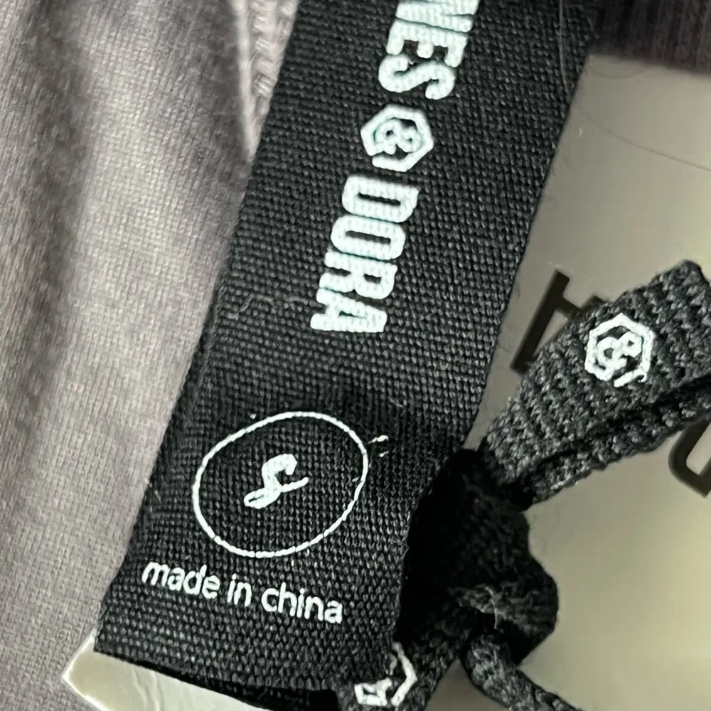 NWT Agnes & Dora Charcoal Classic Baby Suede Jogger | Grey | Small - Image 7