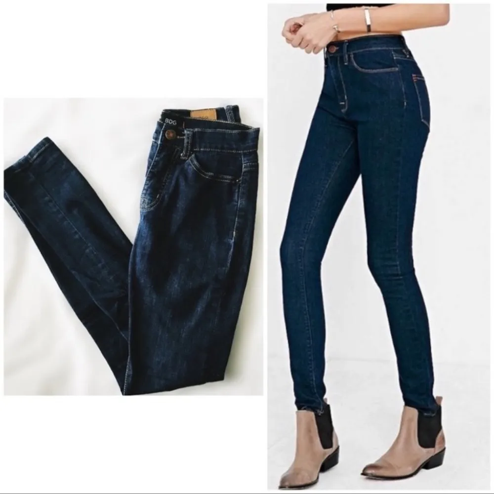 Urban Outfitters BDG Size 26 x 29 High Rise Twig Ankle Jeans Skinny Grunge - Image 2