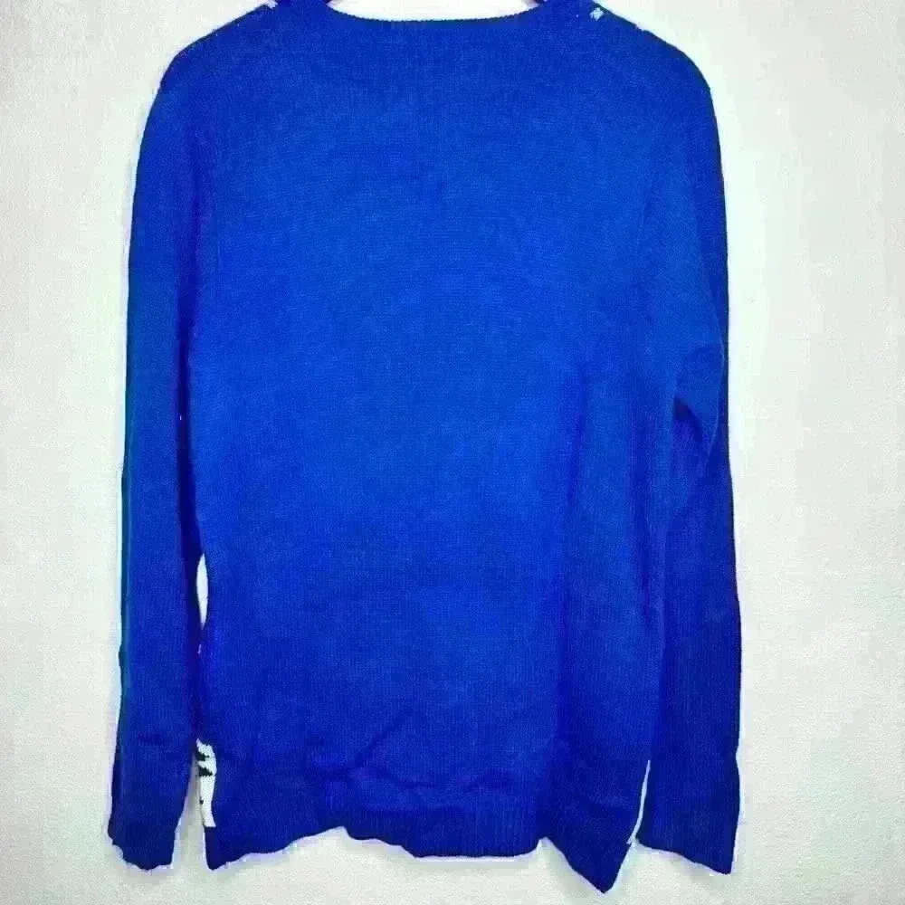 Jolly Sweaters blue Snowman‎ Sz M Size M - Image 2