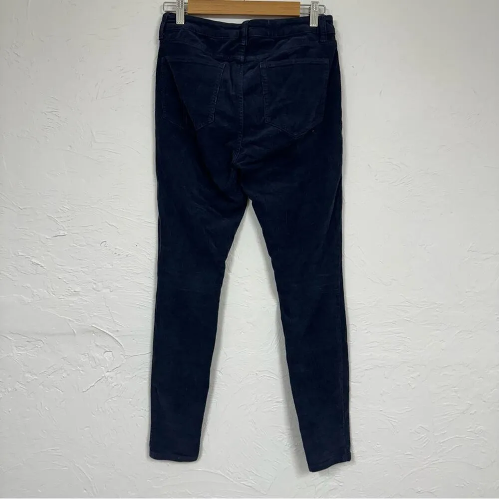 Daily Ritual Blue Corduroy Slim Fit Pants Womens 4 Fall Classic High Rise - Image 7