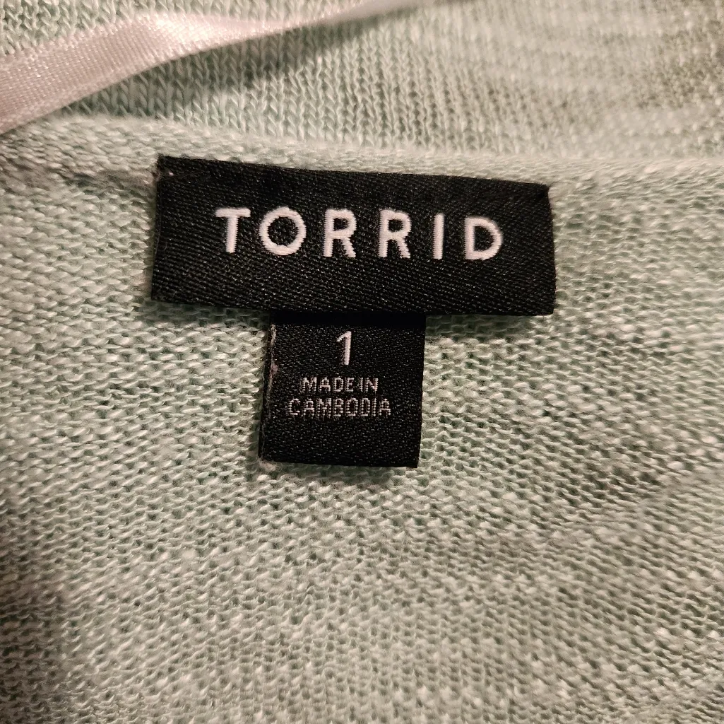 Torrid  Sz 1  Open Front Cardigan - Image 10